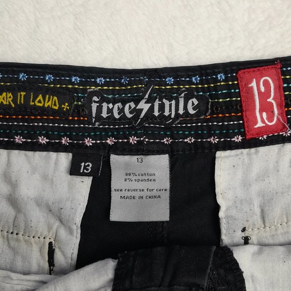 FreeStyle Black Shorts - Size 13 - Picture 3 of 3